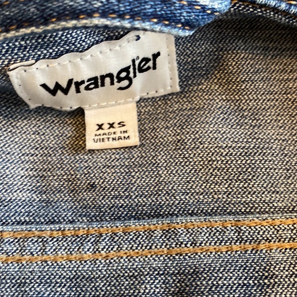 Wrangle Cotton Spandex Retro Jean Jacket Size XXS - Picture 8 of 13